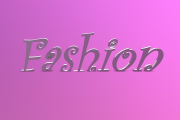 Pink Fashion Schriftzug
