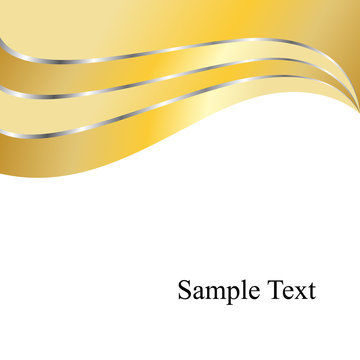 Golden swirls with room for text