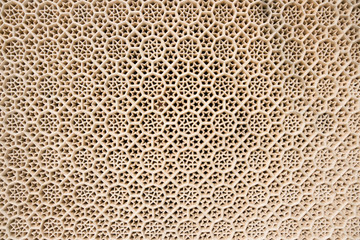 hand carved marble in Fatehpur Sikri. Rajasthan, India.