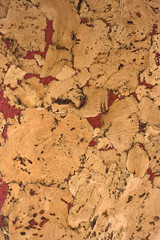 Close-up cork color textured background
