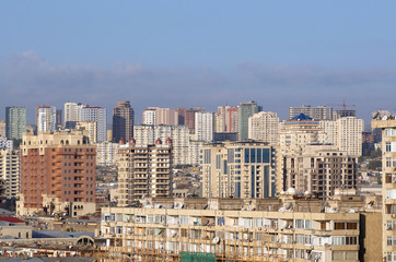 View on the city center. Baku, Azerbaijan.