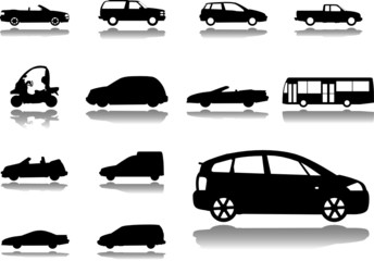 Set icons. Cars