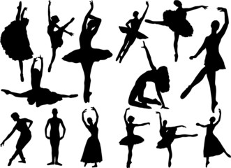 ballerinas collection - vector