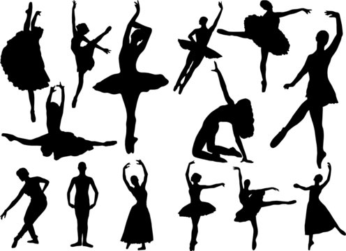 ballerinas collection - vector