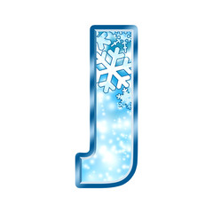 Winter Alphabet Letter I