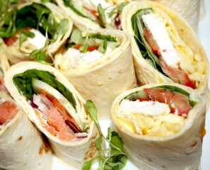 Meat loaves with a salmon