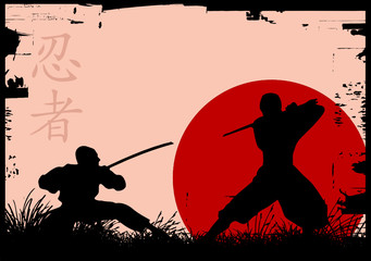 ninja silhouettes © Emir Simsek