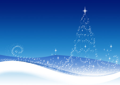 Snow Winter Christmas Tree