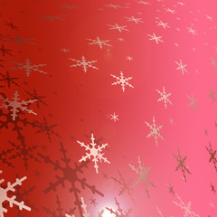 xmas  sky with snowflakes