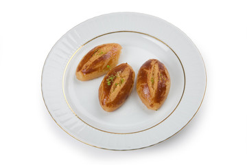 small cakes with syrup