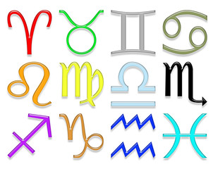 Les 12 signes du zodiaqe