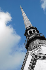 spooky gothic church spire abstract