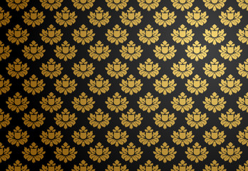 Black and gold glamour pattern