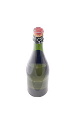 object on white - sparkling wine bottle