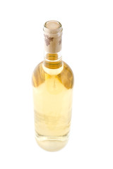 object on white - White wine bottle