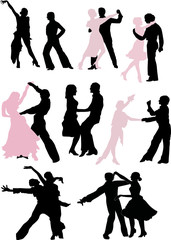 dancer silhouette pairs