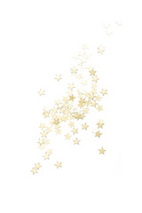 holiday stars on white background
