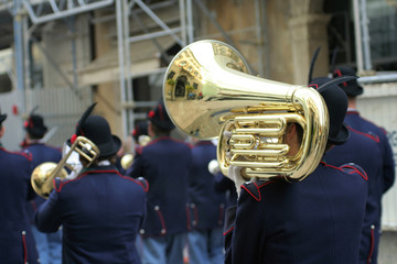 trombone della banda musicale