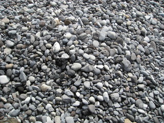Natural stones from ocean beach