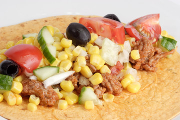 Belegte Tortilla