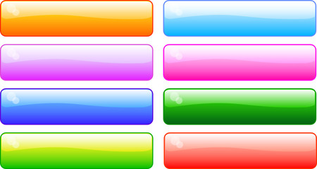 Fototapeta premium Glossy Bar Icons