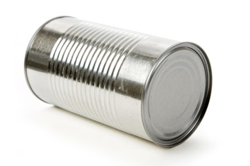 Metal Can with white background