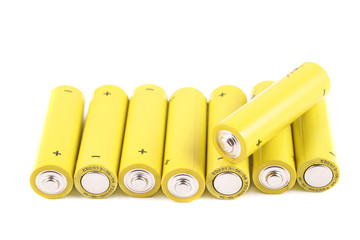 batteries showing the positive and negative signs