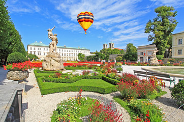 Mirabell palace and garden in the summer Salzburg, Austria - obrazy, fototapety, plakaty