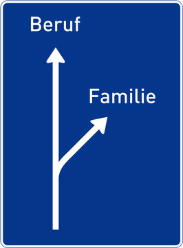 Beruf–Familie (Autobahntafel)