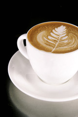 Latte Art on a Cappucinno