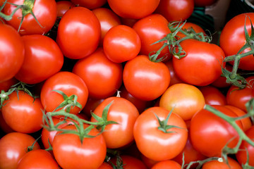 Fresh produce for sale - tomatoes