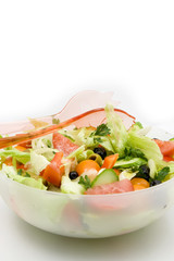 close-up of salad