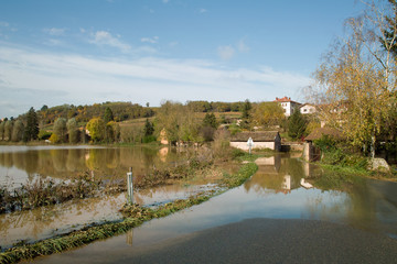 Route inondée