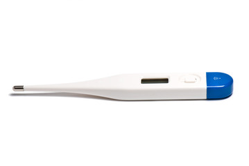 medical thermometer on the white isolated background