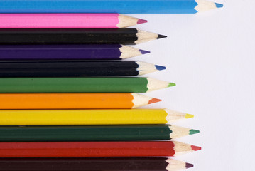 Fototapeta premium Color pencils theme