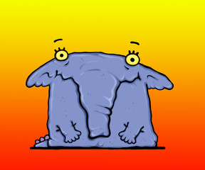 child of elefant & crocodile