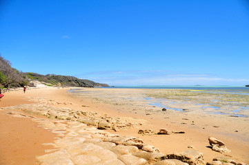Plage à marée basse