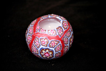 Pink round candle