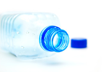 Empty plastic bottle