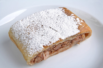 Dessert, sweet, cake, pie.