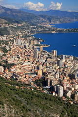 Monaco vu de la Tête de Chien