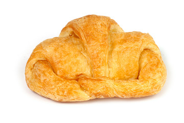 Isolated croissant on white background