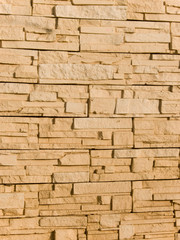Wall from a wild decorative stone
