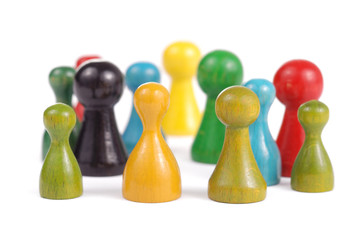spielfiguren personen konzept