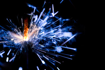 Close up photo of a sparkler. © James Thew