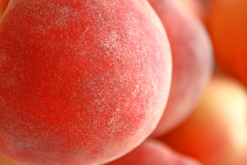 Close up of the juicy peach