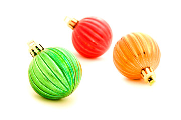 Christmas decoration isolated on the tree. New year. Xmas.