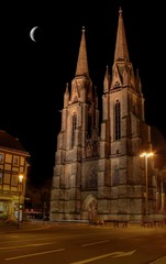Fototapeta na wymiar Marburg by Night
