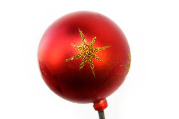 rote Weihnachtskugel