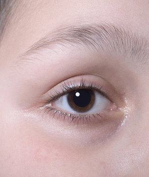 Human eye closeup anatomy
